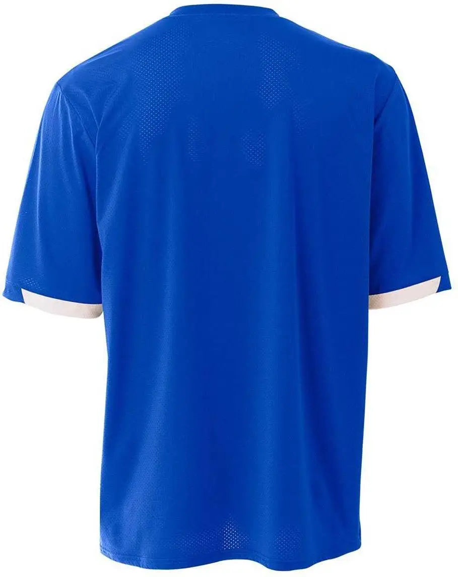 A4 N3011 the Stretch Pro - Mesh Baseball Jersey - Royal White