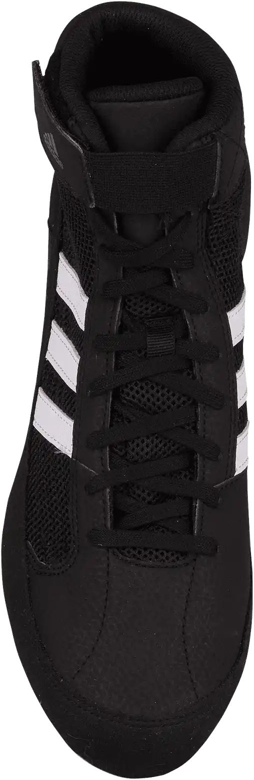 Adidas 222 Hvc 2 Youth Laced Wrestling Shoes - Black White Gum