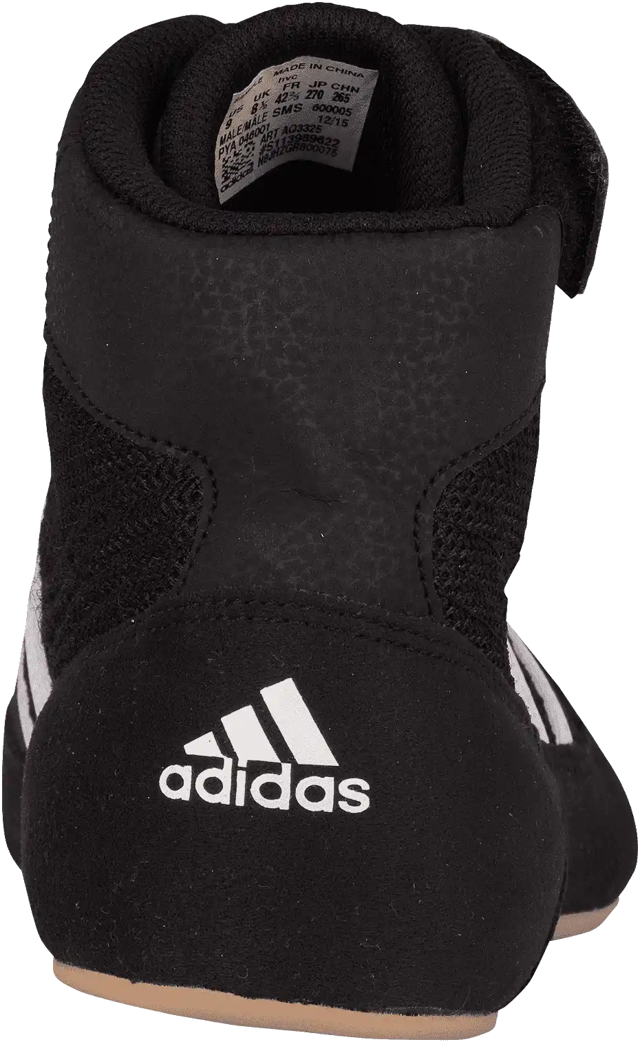 Adidas 222 Hvc 2 Youth Laced Wrestling Shoes - Black White Gum