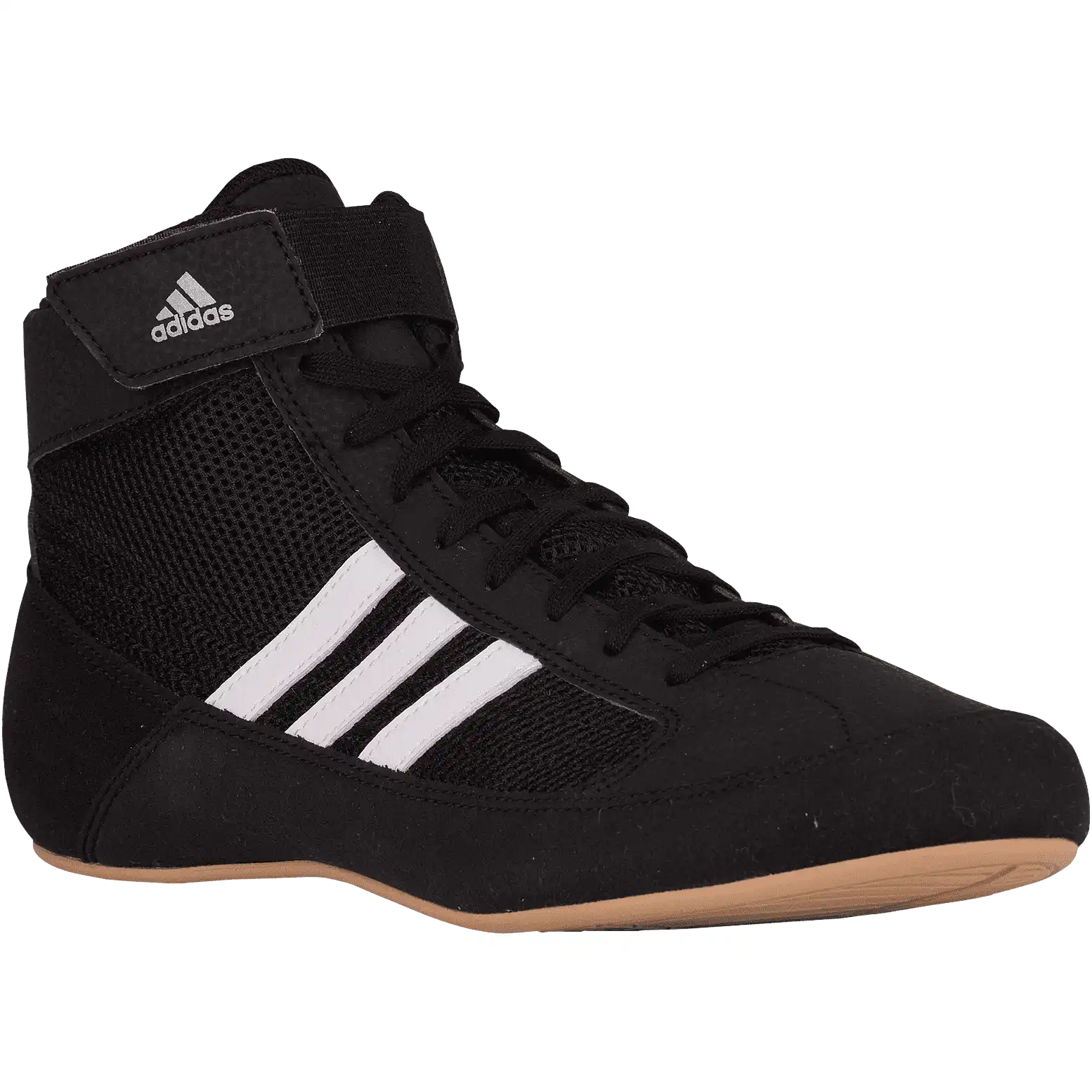 Adidas 222 Hvc 2 Youth Laced Wrestling Shoes - Black White Gum