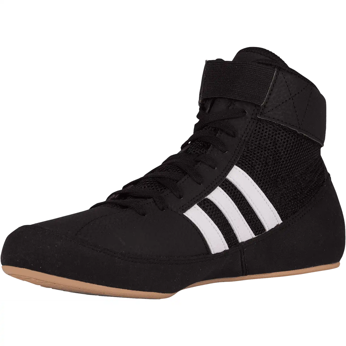 Adidas 222 Hvc 2 Youth Laced Wrestling Shoes - Black White Gum