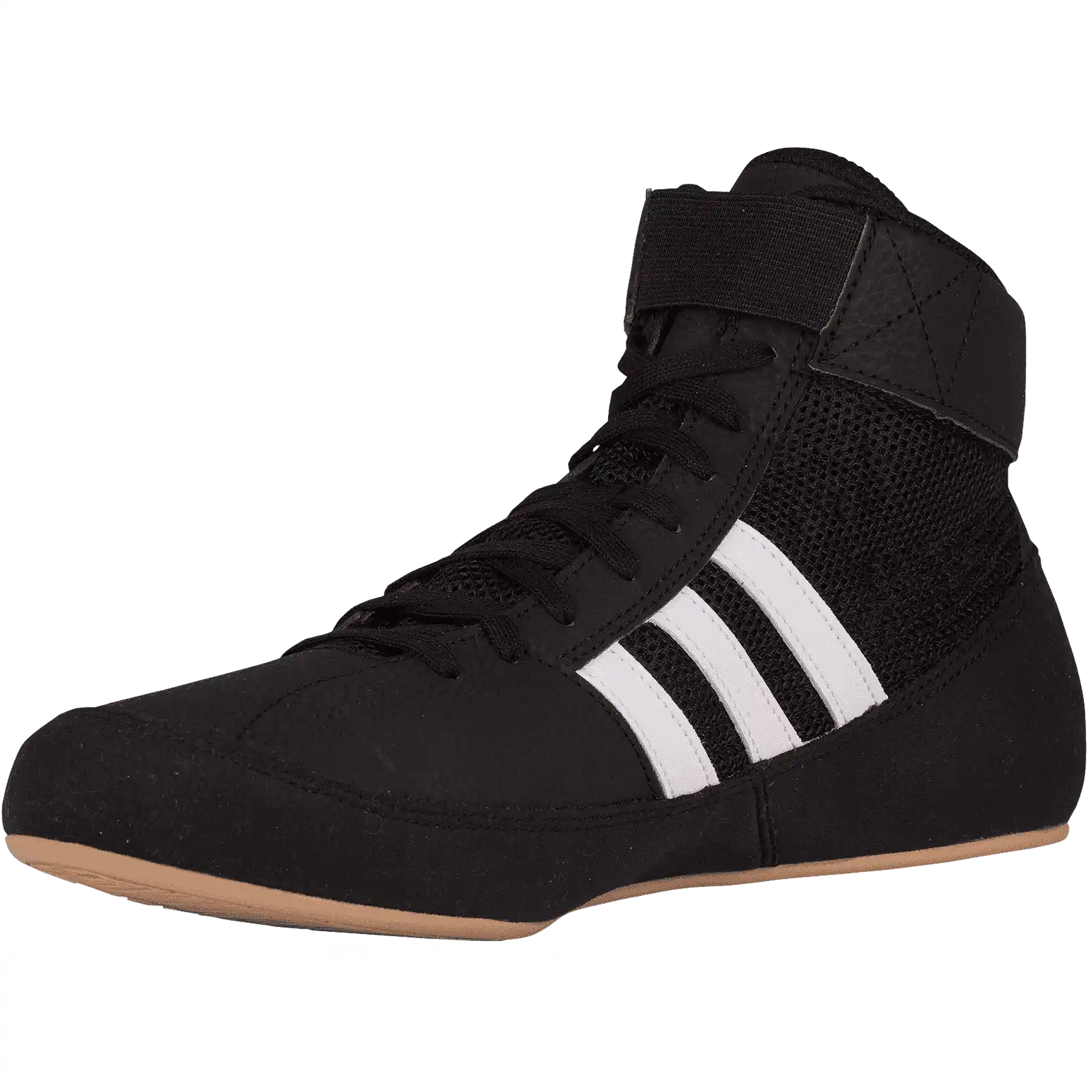 Adidas 222 Hvc 2 Youth Laced Wrestling Shoes - Black White Gum