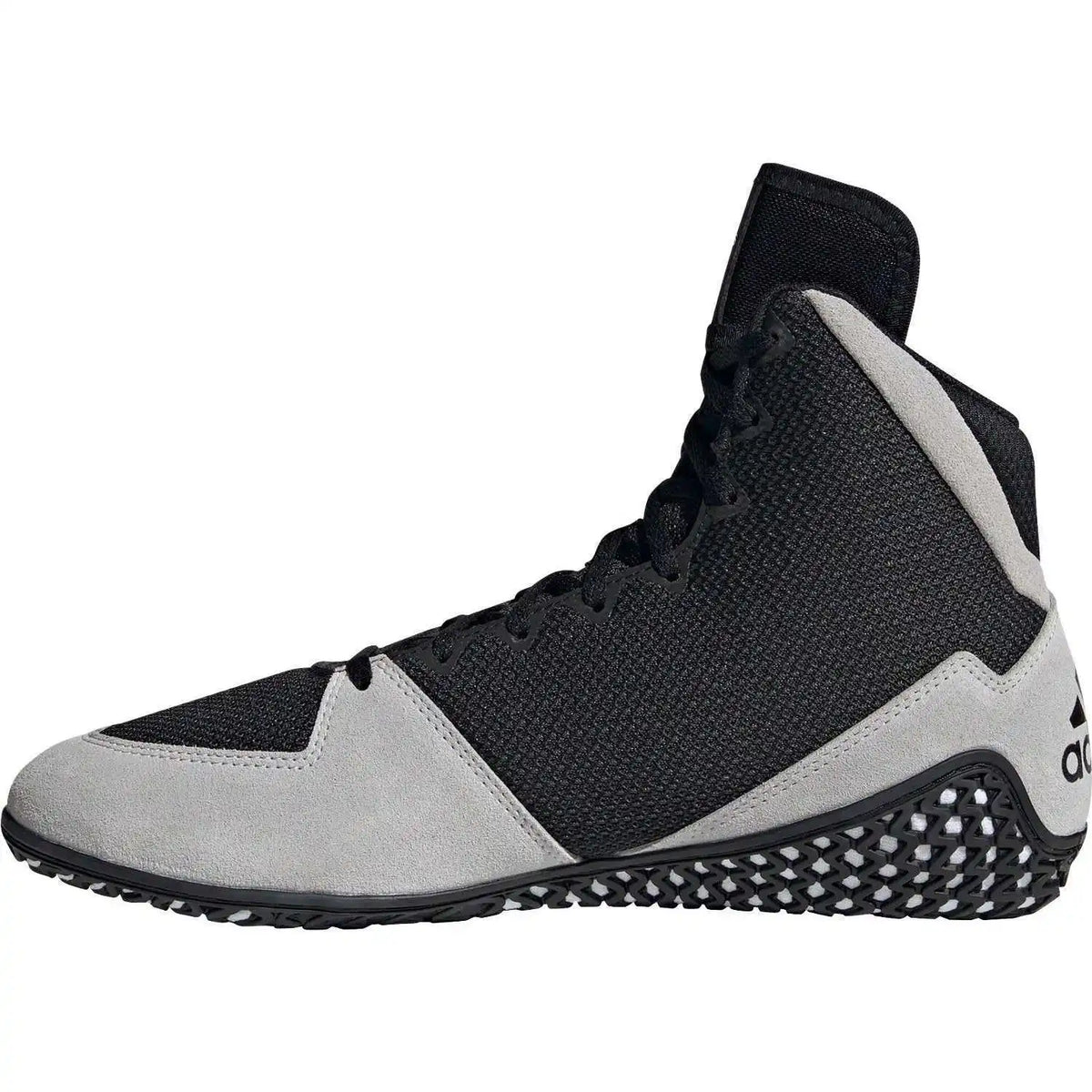 Adidas 232 Mat Wizard 5 Wrestling Shoes - Black Gray White