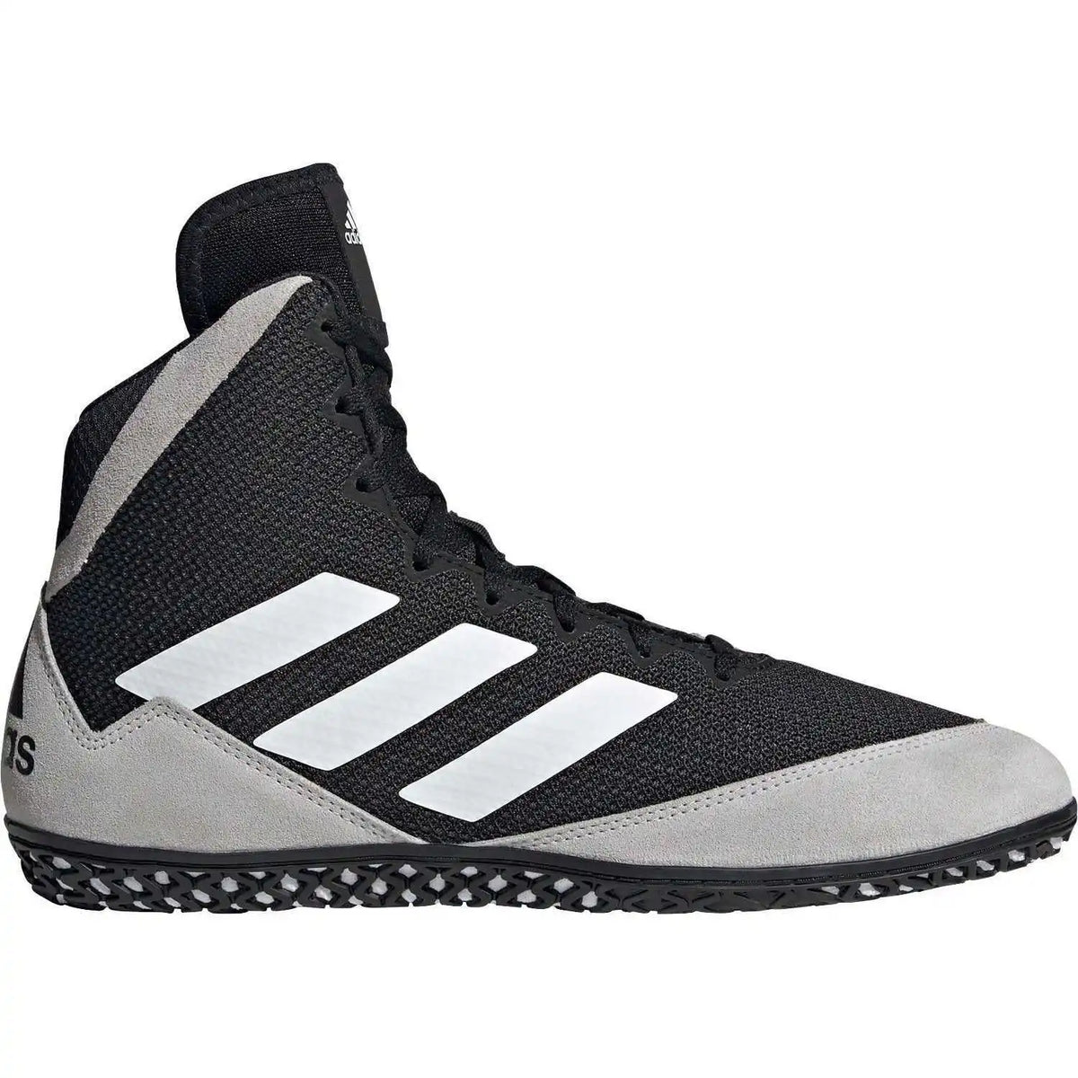 Adidas 232 Mat Wizard 5 Wrestling Shoes - Black Gray White