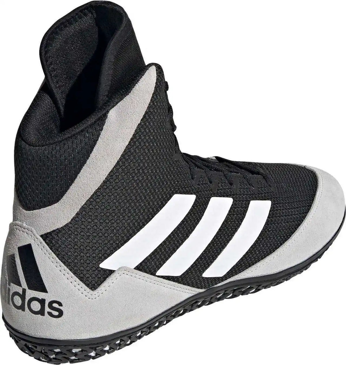 Adidas 232 Mat Wizard 5 Wrestling Shoes - Black Gray White