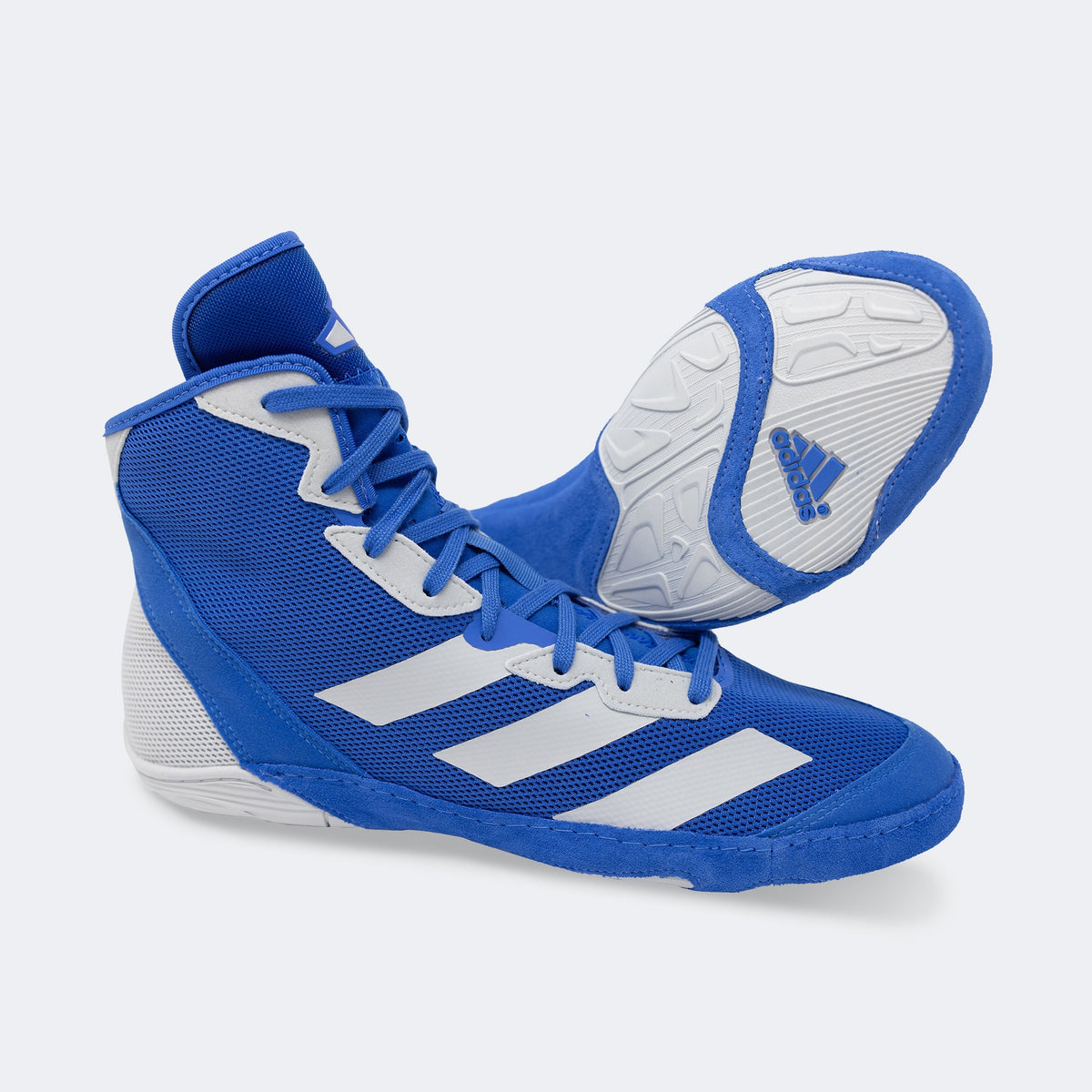 Adidas 233 Adizero Wrestling Shoes - Bright Royal Light Grey