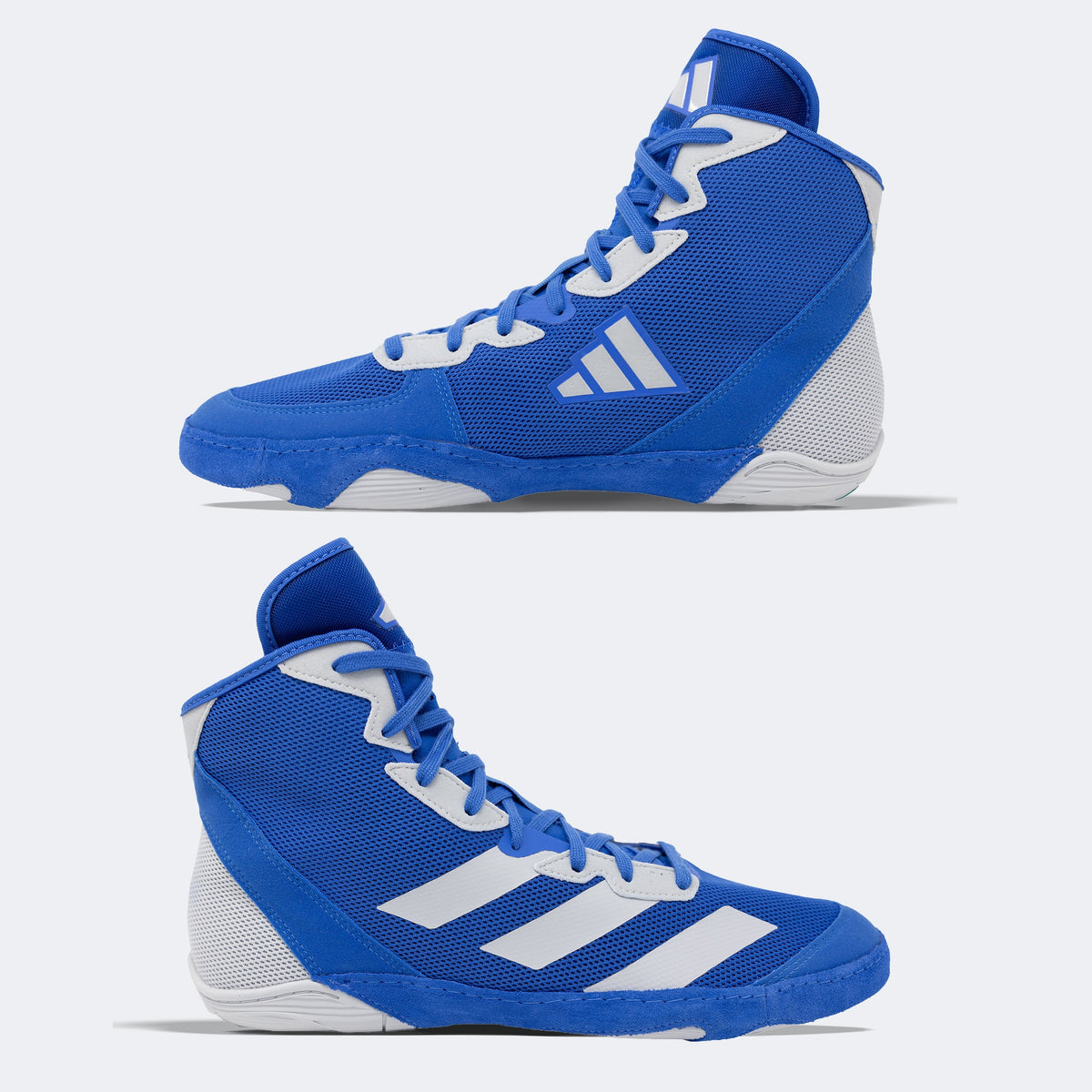 Adidas 233 Adizero Wrestling Shoes - Bright Royal Light Grey