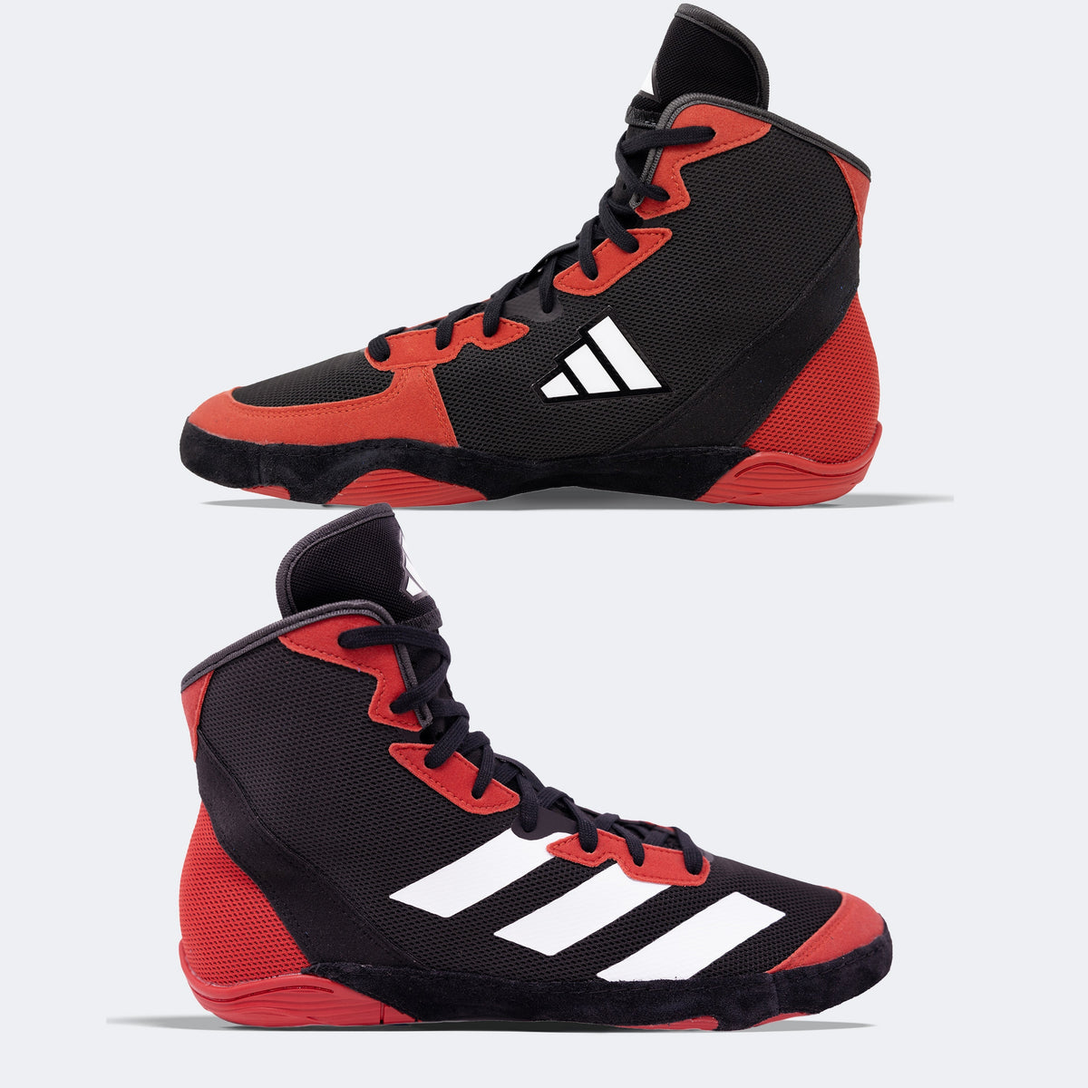 Adidas 233 Adizero Wrestling Shoes - Red Black White