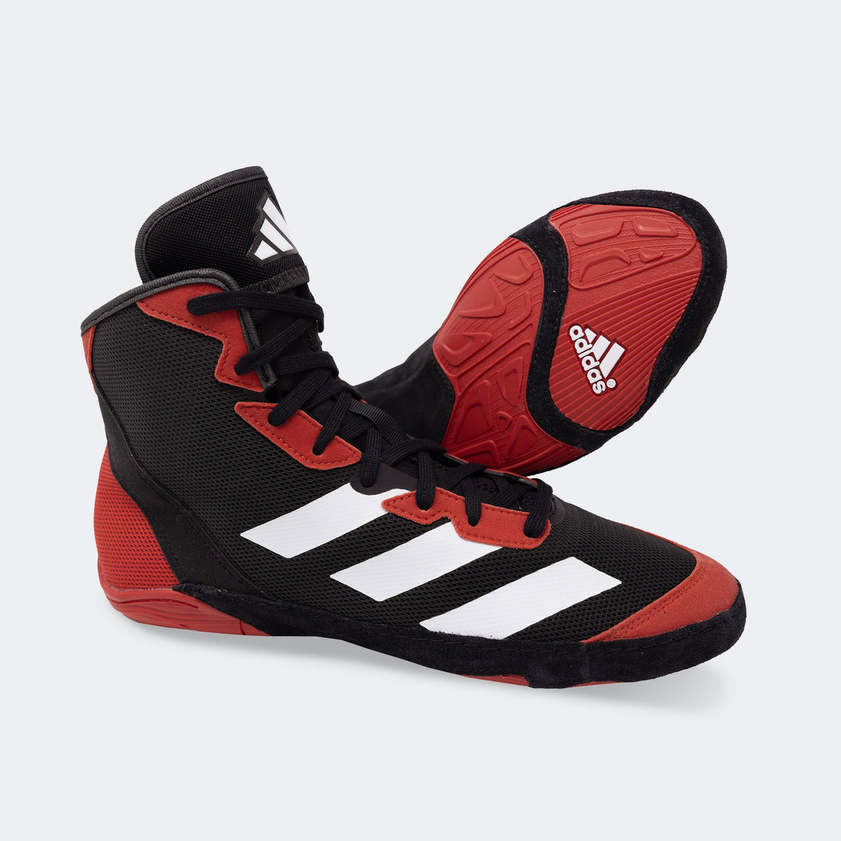 Adidas 233 Adizero Wrestling Shoes - Red Black White