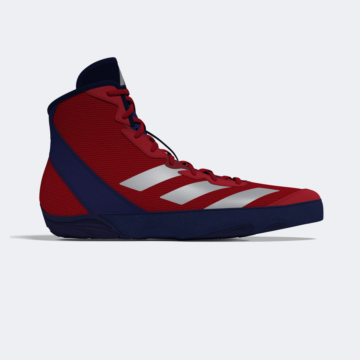 Adidas 233 Adizero Wrestling Shoes - Red Silver Navy