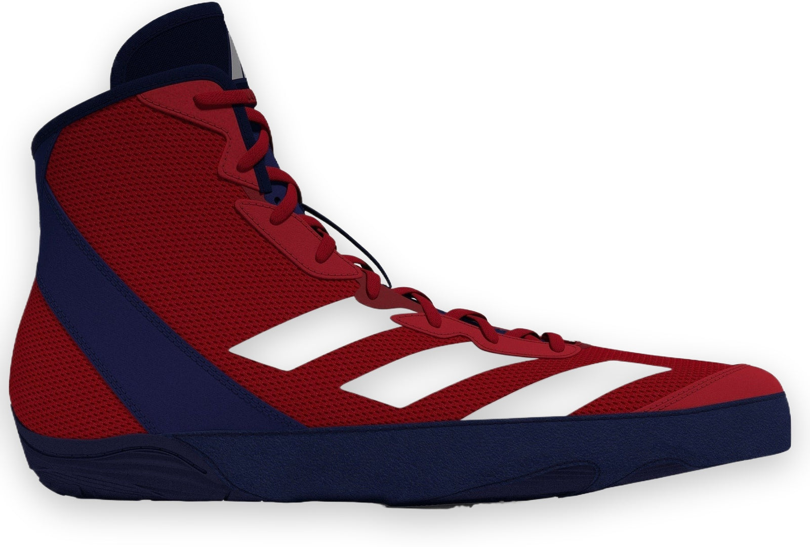 Adidas 233 Adizero Wrestling Shoes - Red Silver Navy