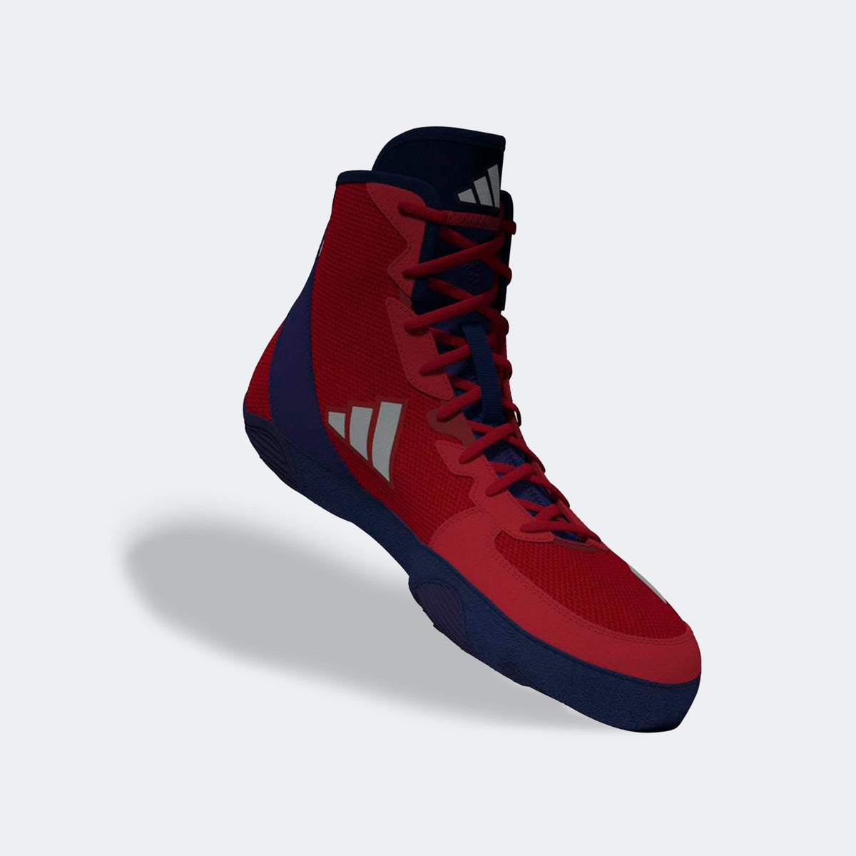 Adidas 233 Adizero Wrestling Shoes - Red Silver Navy
