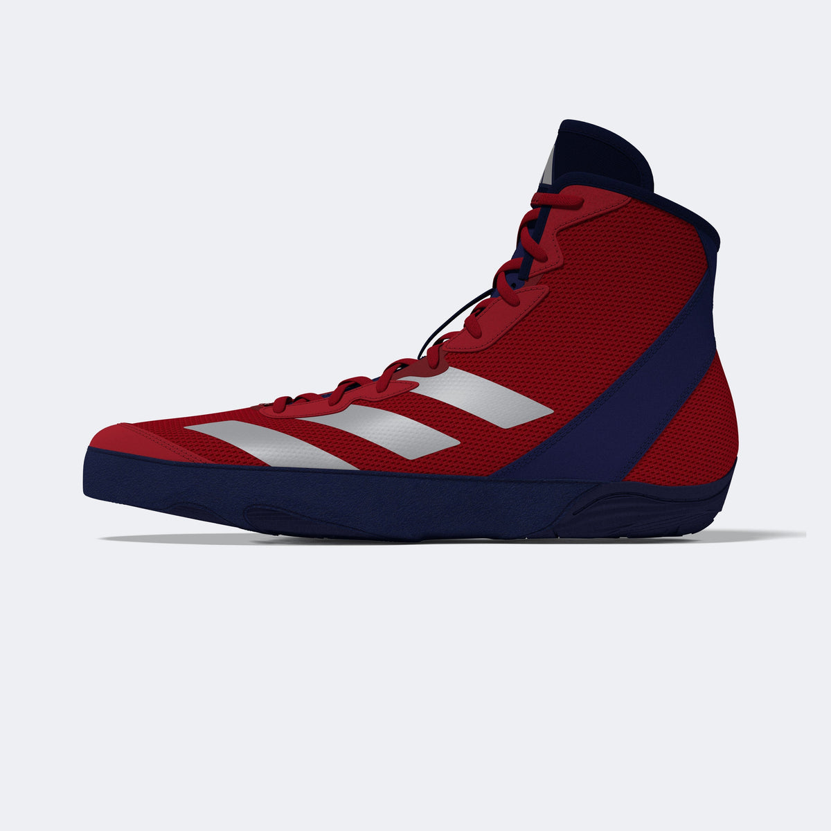 Adidas 233 Adizero Wrestling Shoes - Red Silver Navy