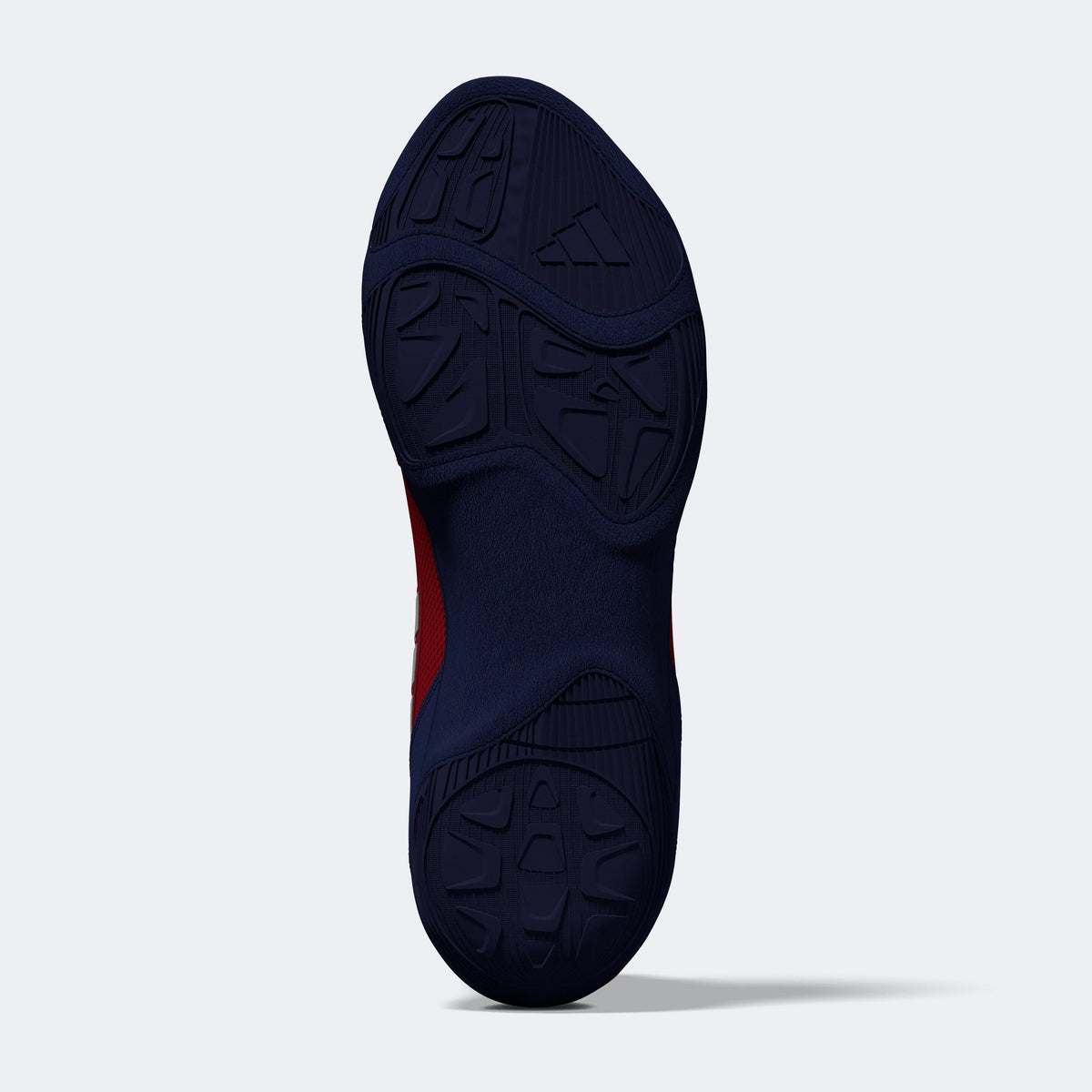 Adidas 233 Adizero Wrestling Shoes - Red Silver Navy