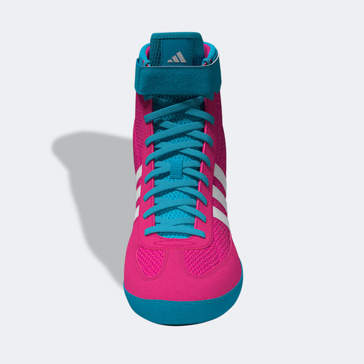 Adidas 234 Combat Speed 4 Wrestling Shoes - Pink White Cyan