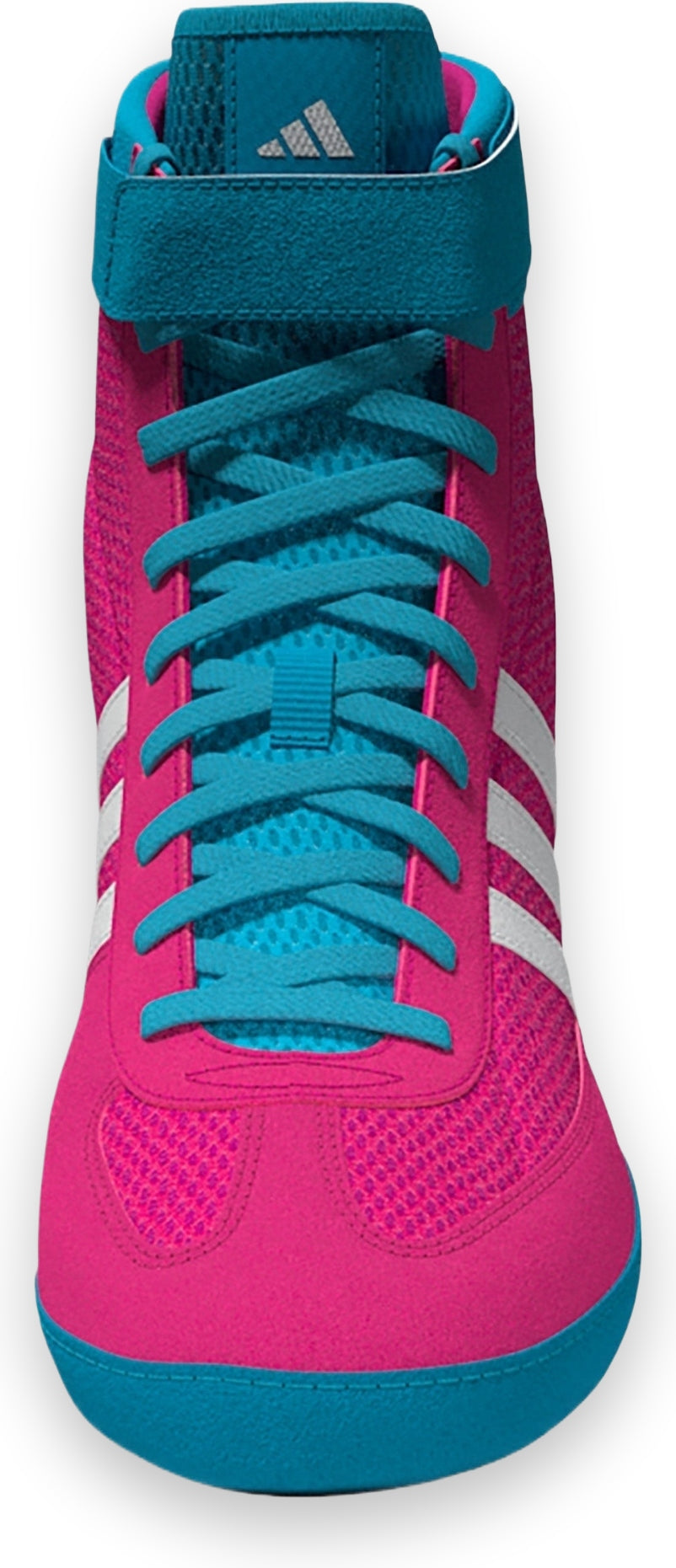 Adidas 234 Combat Speed 4 Wrestling Shoes - Pink White Cyan