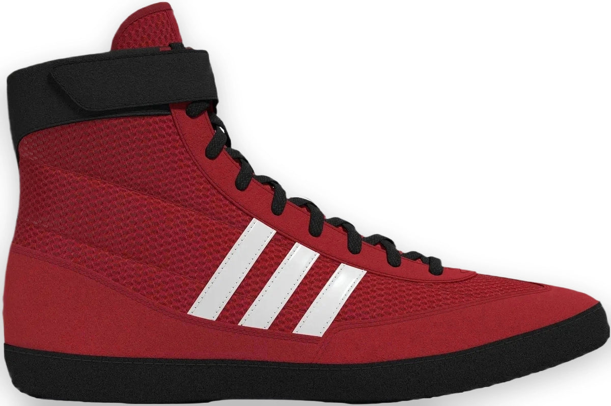Adidas 234 Combat Speed 4 Wrestling Shoes - Red White Black