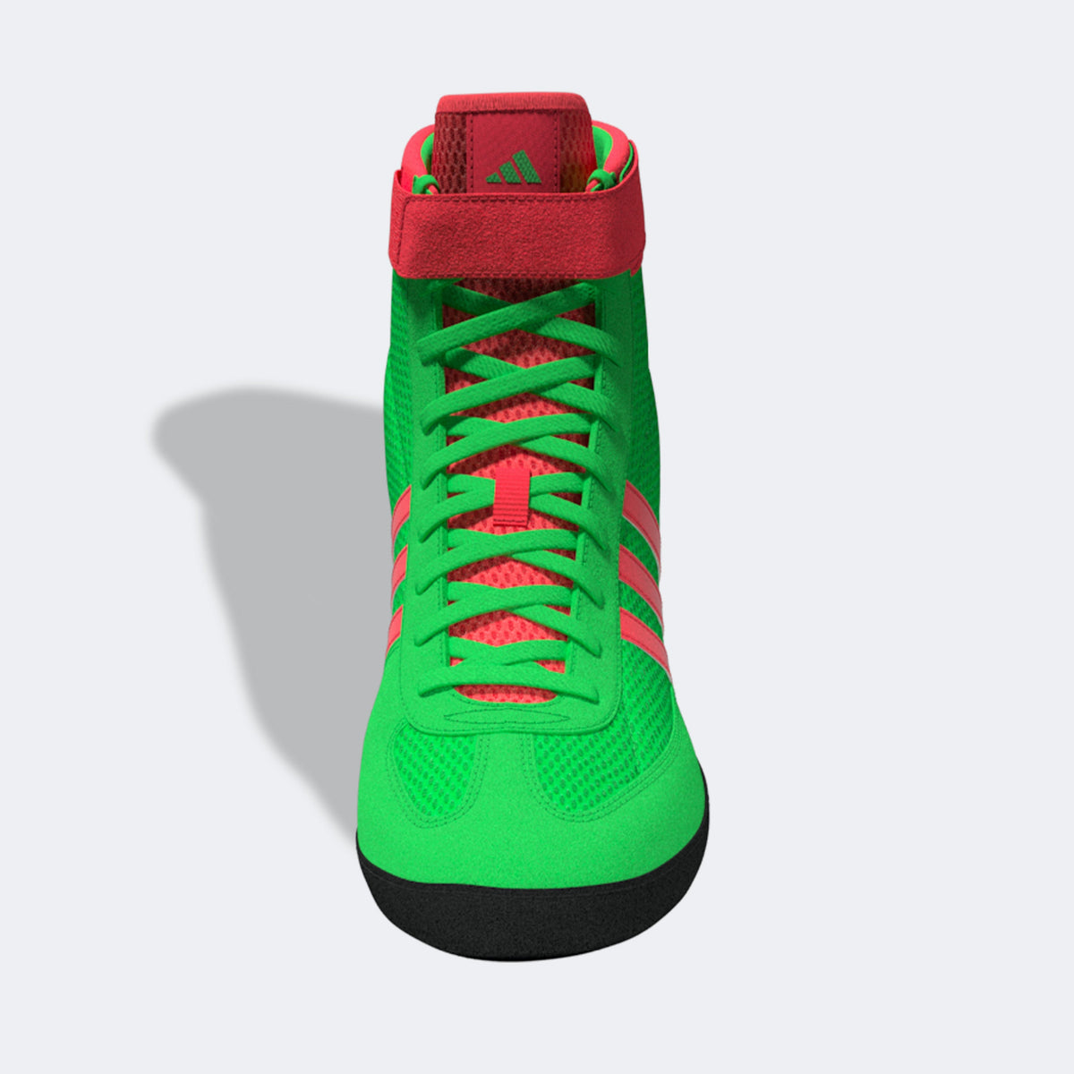Adidas 234 Combat Speed 4 Wrestling Shoes - Screaming Green Pink Black