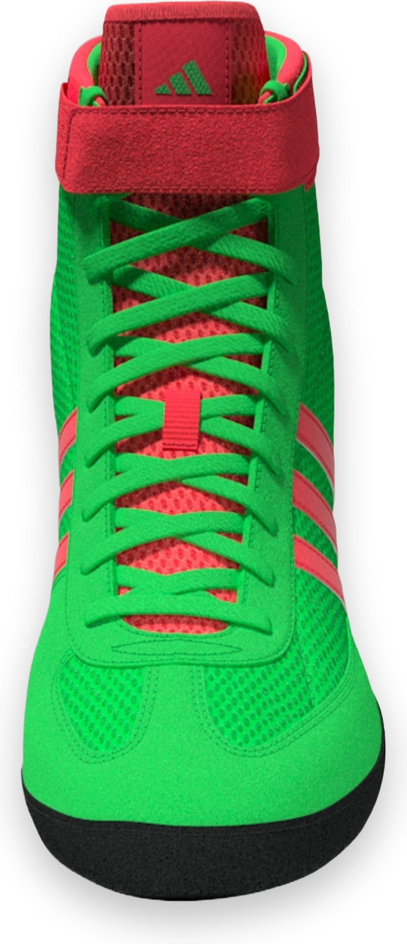 Adidas 234 Combat Speed 4 Wrestling Shoes - Screaming Green Pink Black