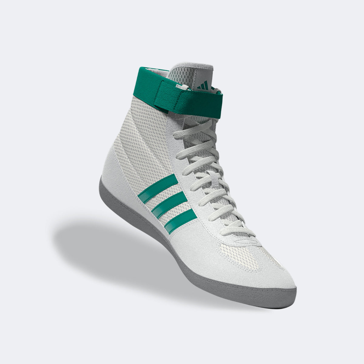 Adidas 234 Combat Speed 4 Wrestling Shoes - White Teal Grey