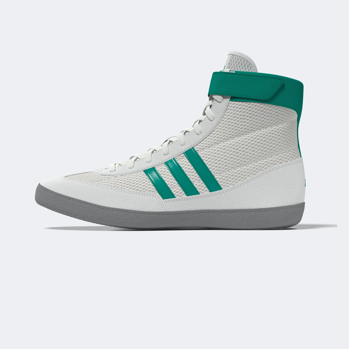 Adidas 234 Combat Speed 4 Wrestling Shoes - White Teal Grey