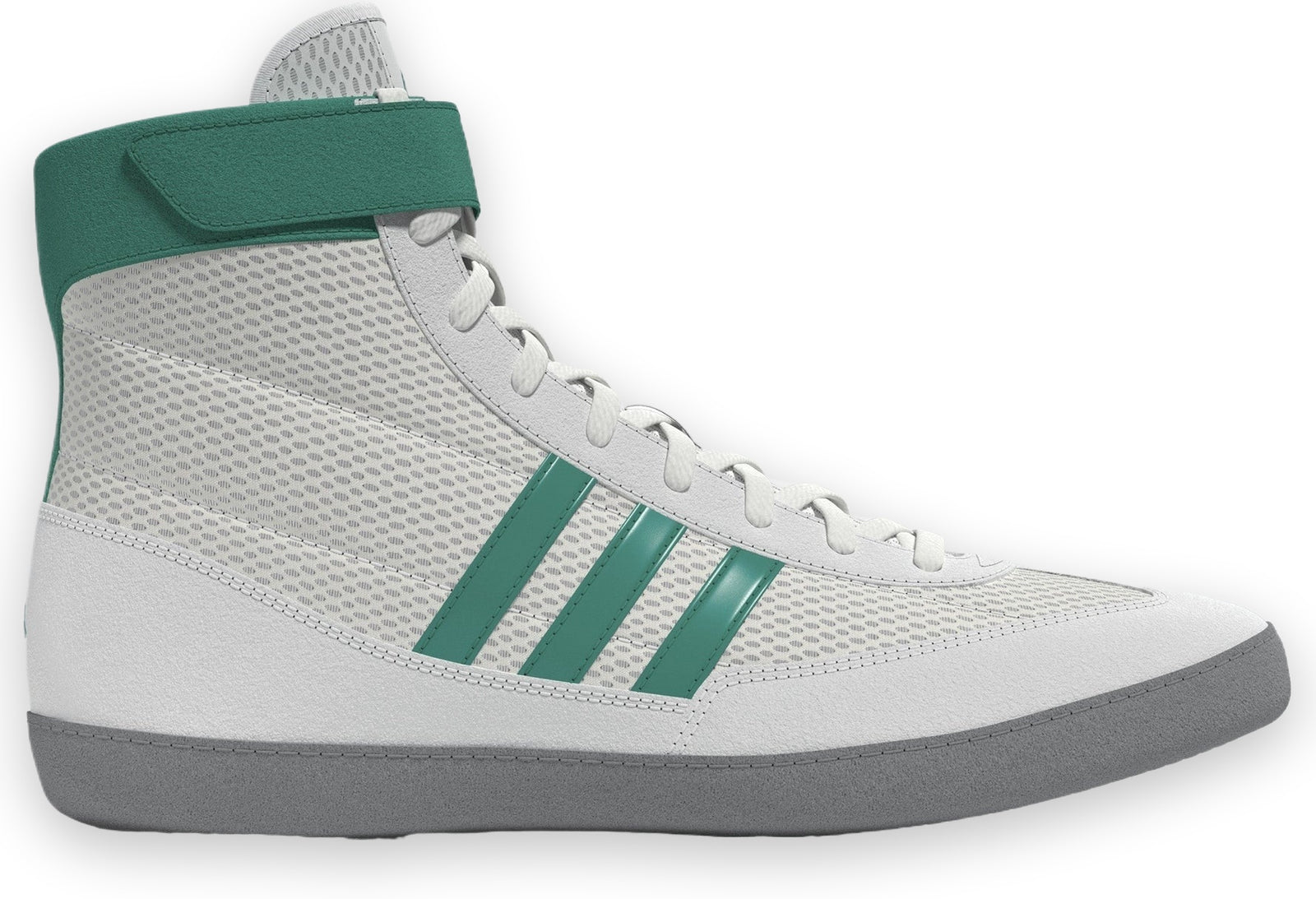 Adidas 234 Combat Speed 4 Wrestling Shoes - White Teal Grey