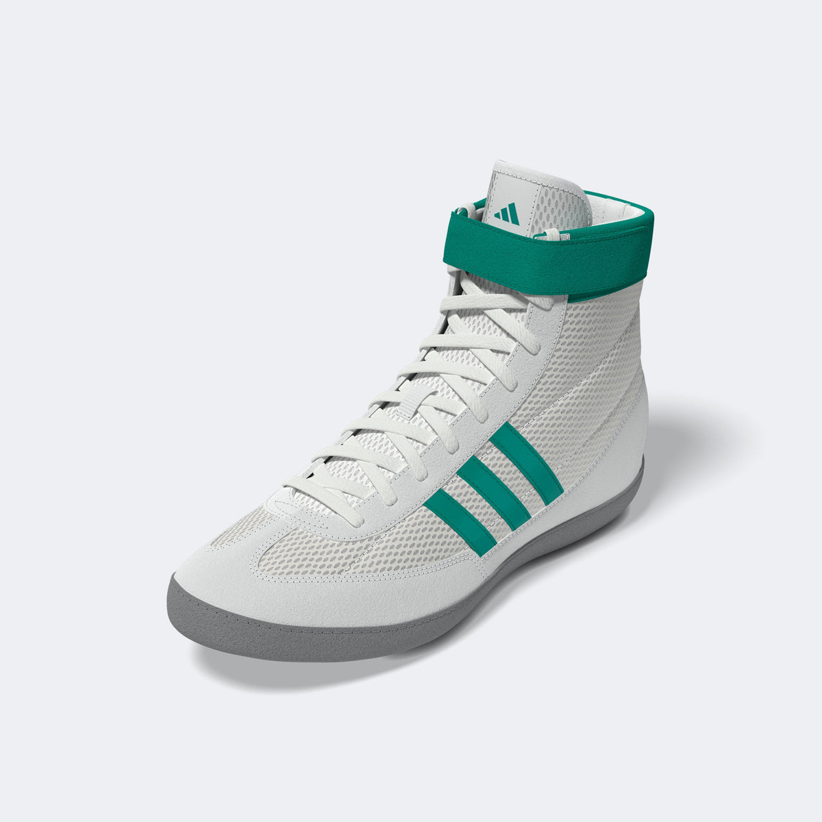 Adidas 234 Combat Speed 4 Wrestling Shoes - White Teal Grey