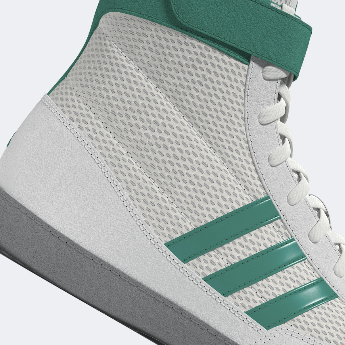 Adidas 234 Combat Speed 4 Wrestling Shoes - White Teal Grey
