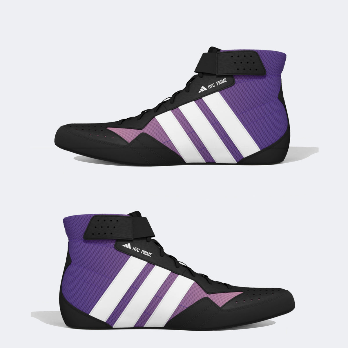 Adidas 238 Hvc Prime Wrestling Shoes - Black White Purple
