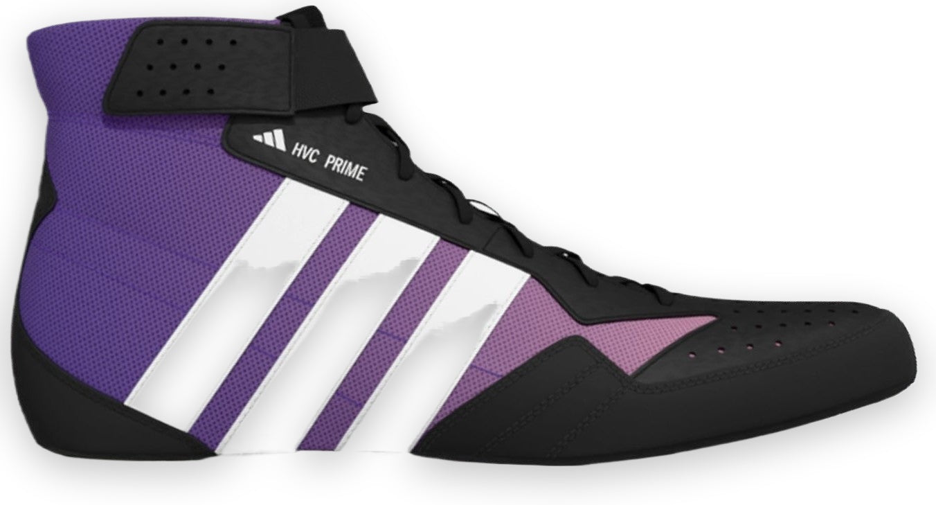 Adidas 238 Hvc Prime Wrestling Shoes - Black White Purple