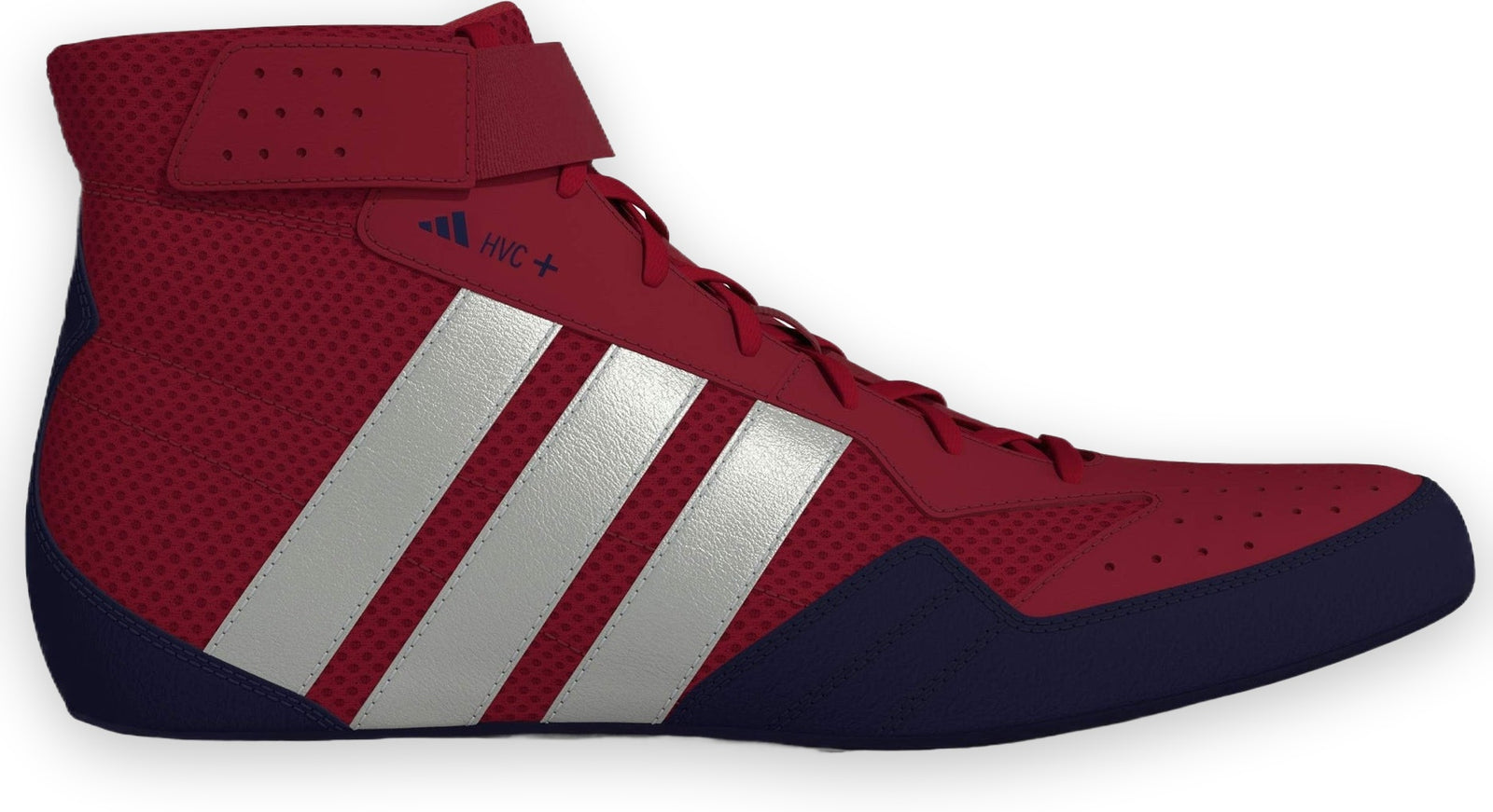Adidas 239 Hvc Plus Wrestling Shoes - Red Silver Navy
