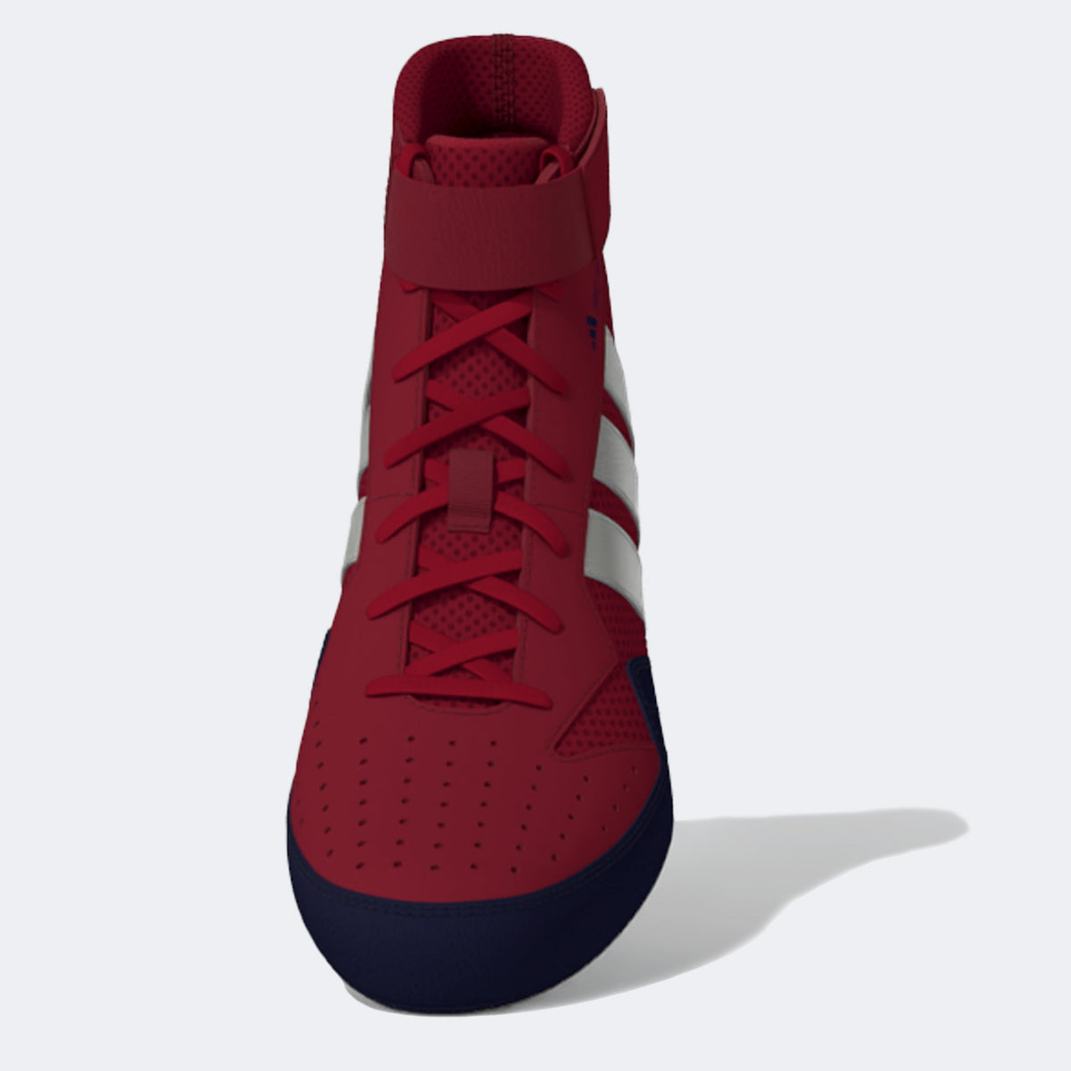 Adidas 239 Hvc Plus Wrestling Shoes - Red Silver Navy