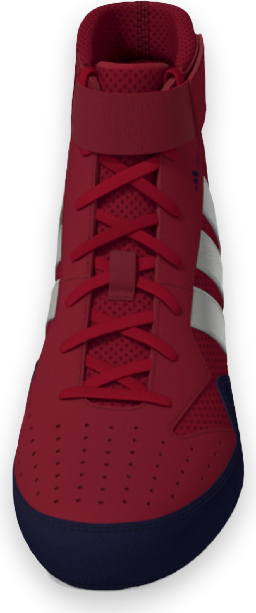 Adidas 239 Hvc Plus Wrestling Shoes - Red Silver Navy