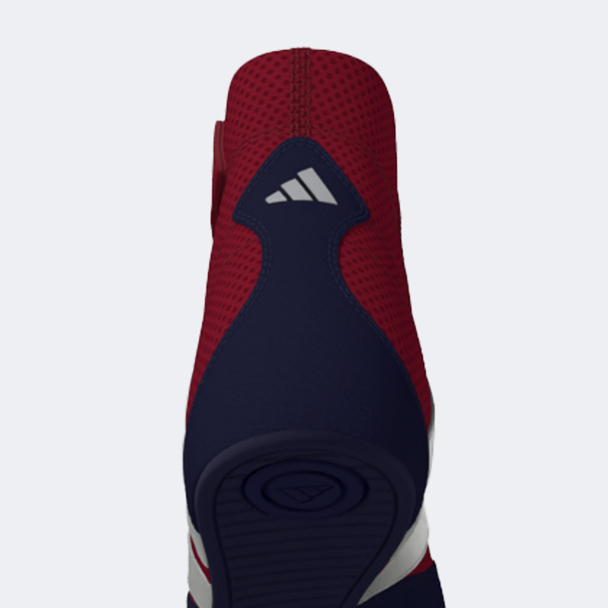 Adidas 239 Hvc Plus Wrestling Shoes - Red Silver Navy
