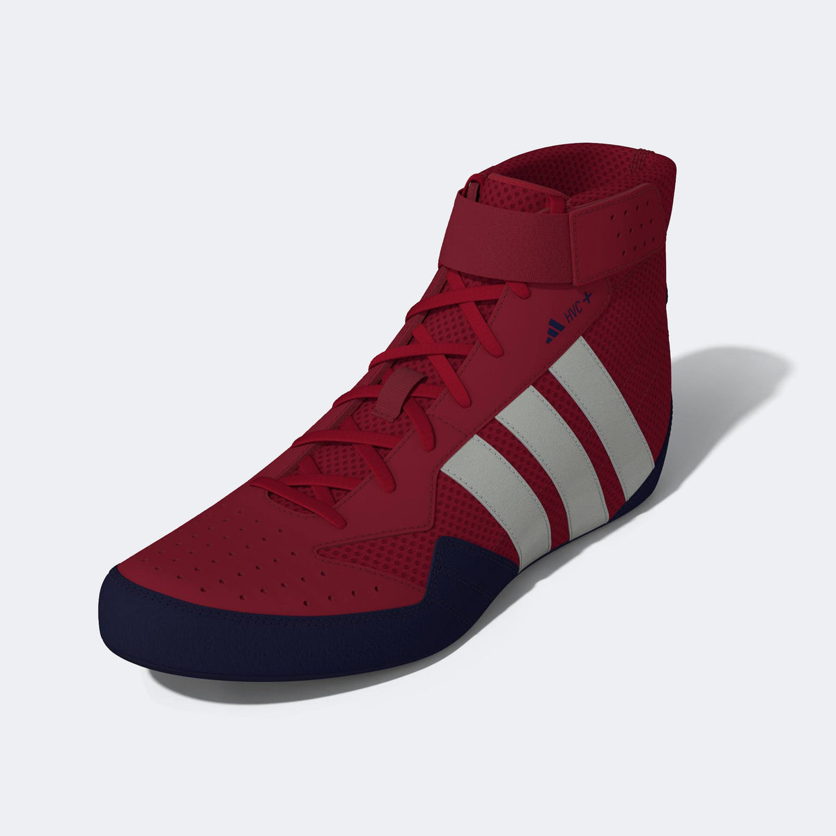 Adidas 239 Hvc Plus Wrestling Shoes - Red Silver Navy