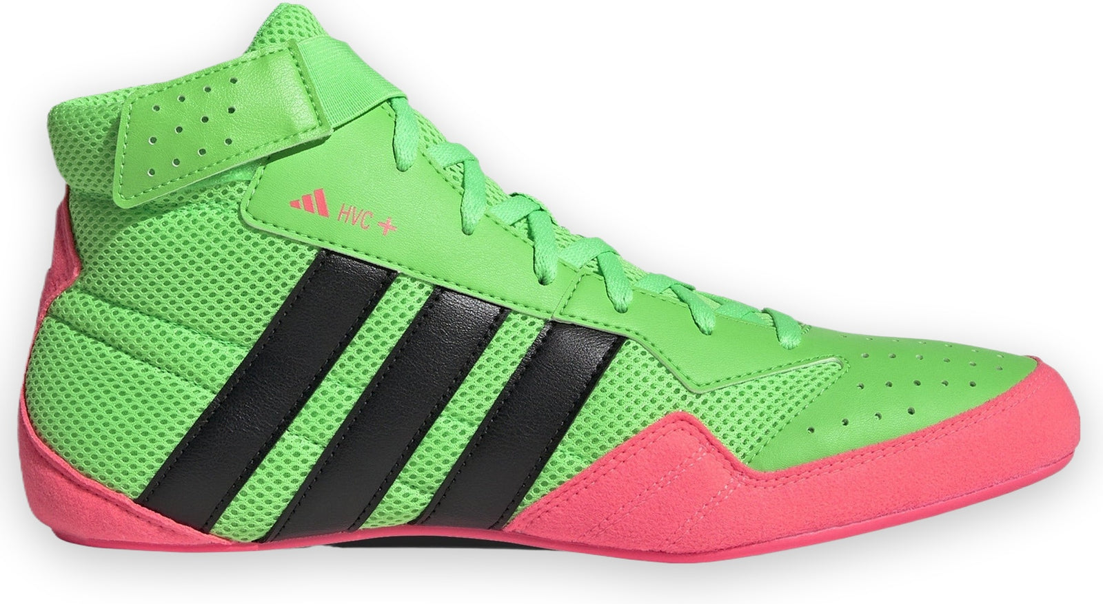 Adidas 239 Hvc Plus Wrestling Shoes - Screaming Green Black Pink