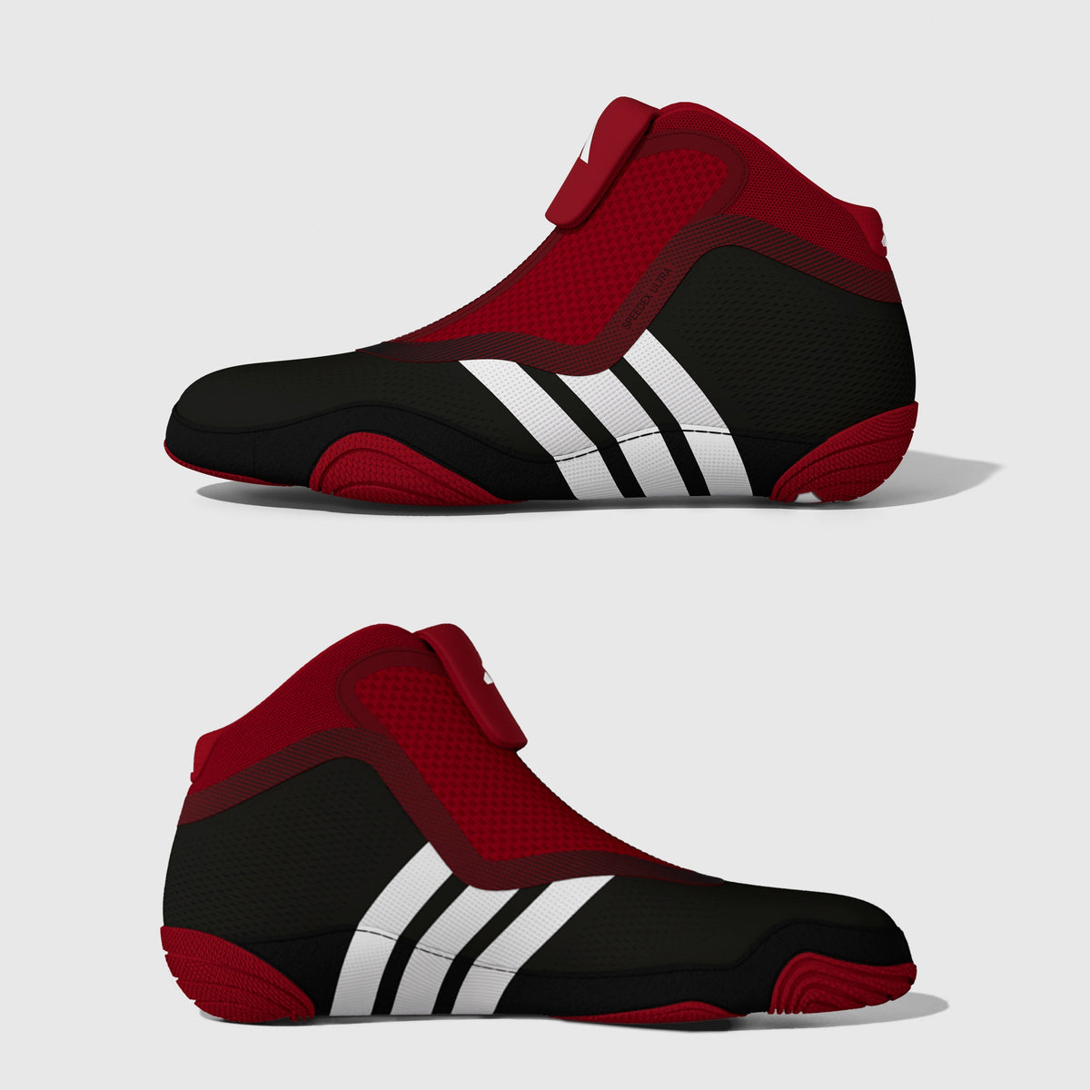 Adidas 241 Speedex Ultra Wrestling Shoes - Black Red White