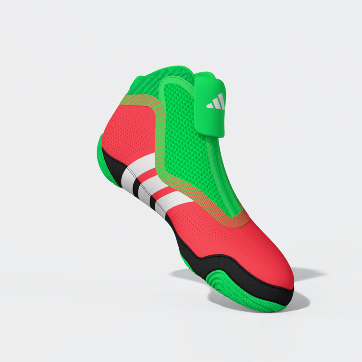 Adidas 241 Speedex Ultra Wrestling Shoes - Pink Screaming Green Black