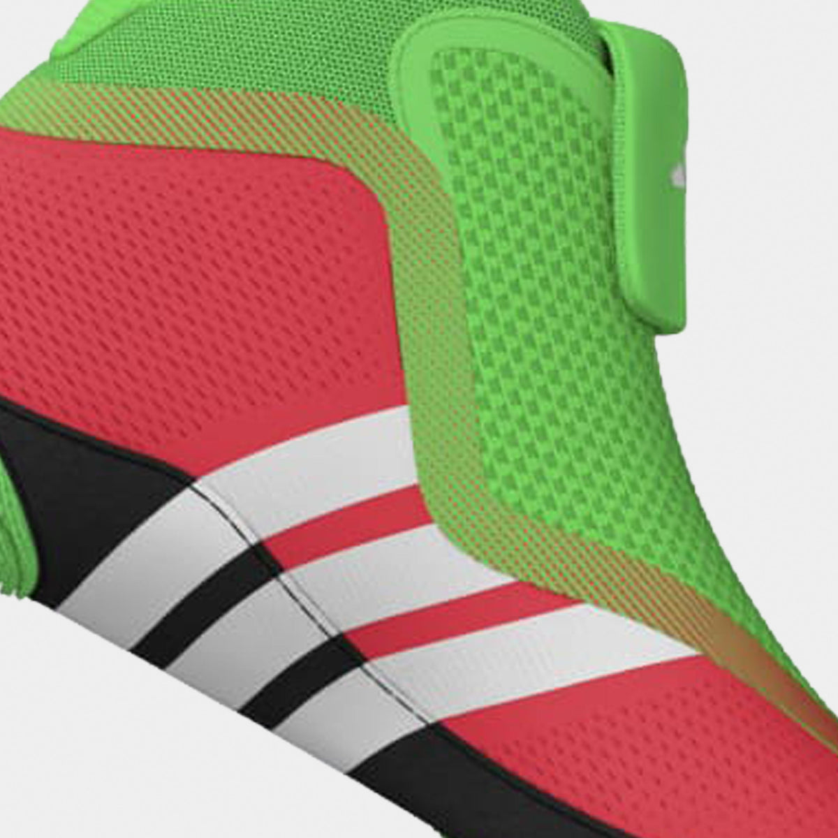 Adidas 241 Speedex Ultra Wrestling Shoes - Pink Screaming Green Black
