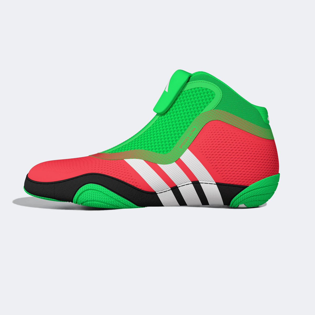 Adidas 241 Speedex Ultra Wrestling Shoes - Pink Screaming Green Black