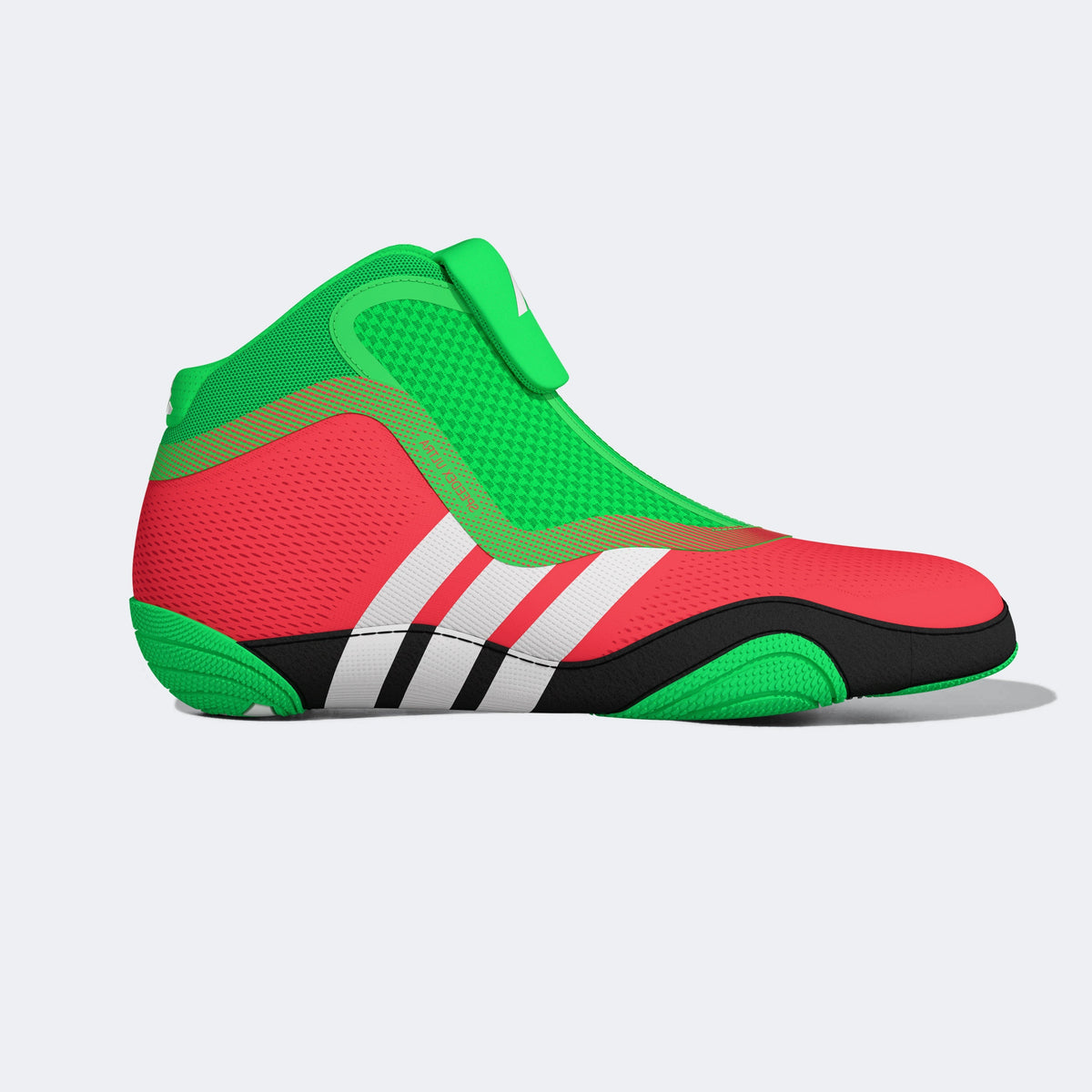 Adidas 241 Speedex Ultra Wrestling Shoes - Pink Screaming Green Black