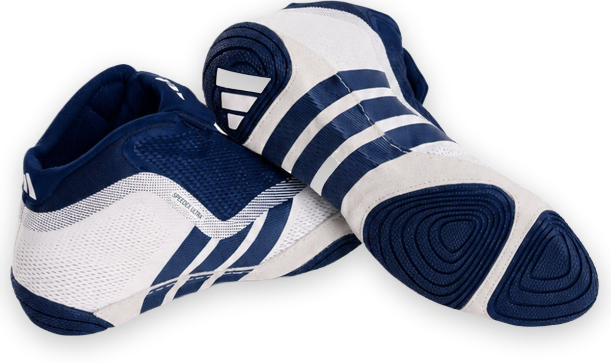 Adidas 241 Speedex Ultra Wrestling Shoes - White Navy