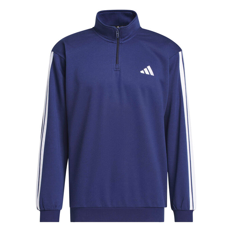 Adidas 3 Stripes 1/4 Zip Fleece - Dbl / s
