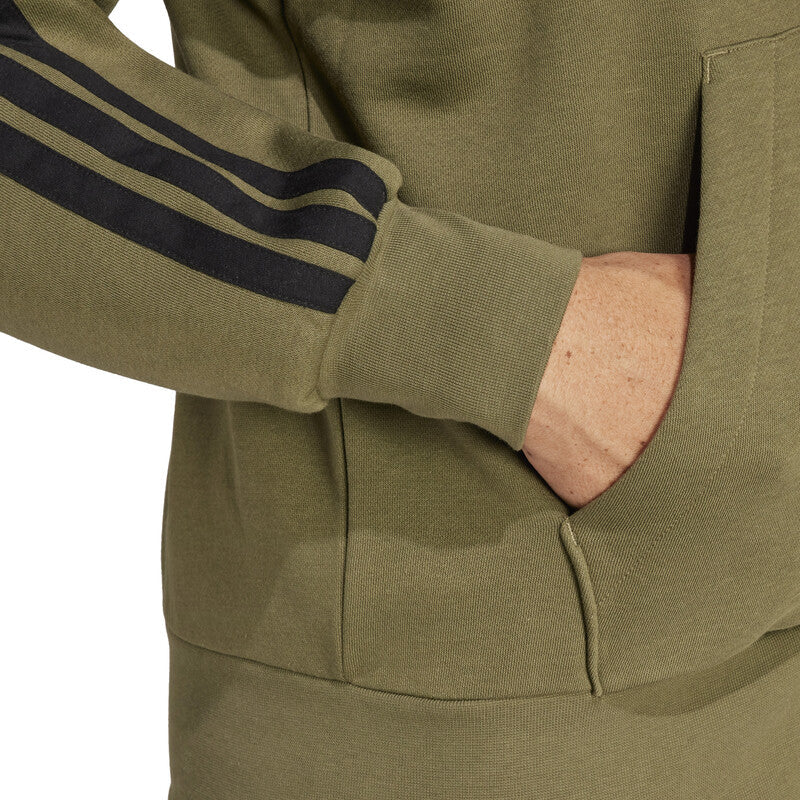 Adidas 3 Stripes Full Zip Hoodie