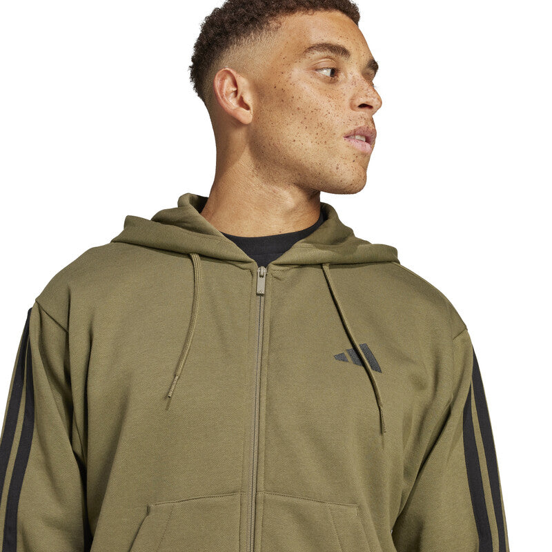 Adidas 3 Stripes Full Zip Hoodie