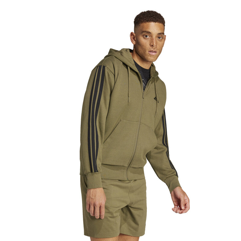 Adidas 3 Stripes Full Zip Hoodie