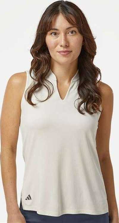 Adidas A1001 Women’s Ultimate365 Textured Sleeveless Shirt - Ivory