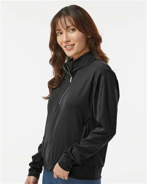 Adidas A1002 Women’s Ultimate365 Quarter-zip Pullover - Black
