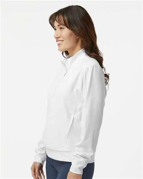 Adidas A1002 Women’s Ultimate365 Quarter-zip Pullover - White