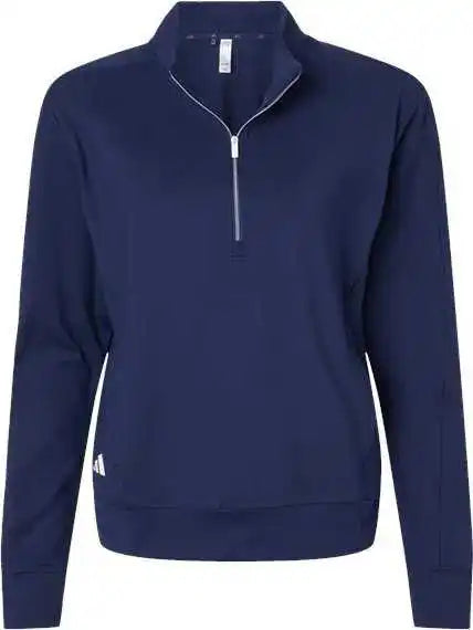 Adidas A1002 Women’s Ultimate365 Textured Quarter Zip Pullover Collegiate Navy